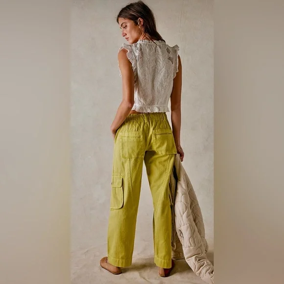 Free People Tahiti Cargo Pants Women’s Size M - Picture 3 of 9